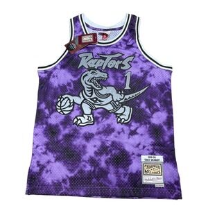 Mitchell and Ness Toronto Raptors Tracy McGrady Reflective Galaxy Jersey Medium
